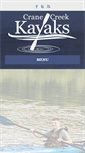 Mobile Screenshot of cranecreekkayaks.com