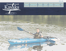 Tablet Screenshot of cranecreekkayaks.com